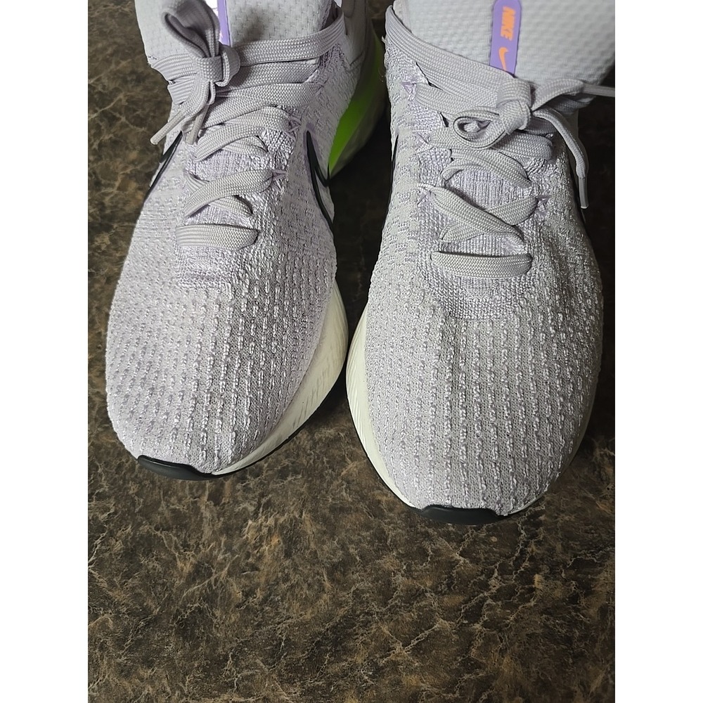 Nike React Infinity Run Flyknit 3 Barely Grape Ghost Green Mens DH5392-500 Sz 11 - Picture 8 of 8